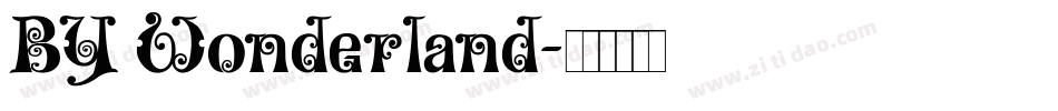 BY Wonderland字体转换